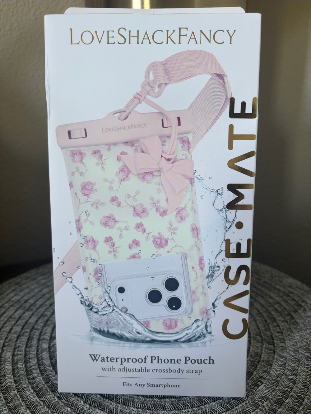 LoveShackFancy x Target – Case-Mate Ribbon Rosa Flora Waterproof Floating Pouch